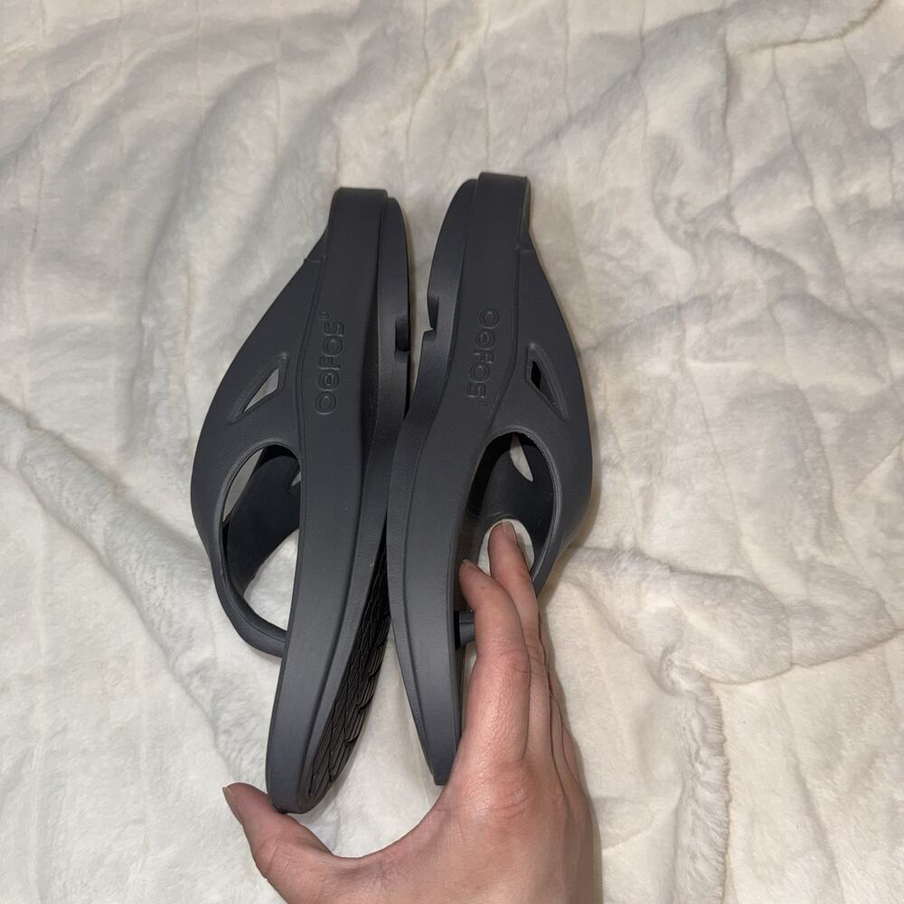 OOFOS OOriginal Unisex Slate Gray US Men's 10 Women's 12 - Picture 4 of 8